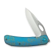 Nóż składany WeKnife Inmate Blue Titanium, Satin CPM 20CV by Jerad Neeve (WE23096B-3)