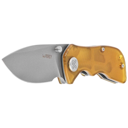 Nóż składany Kubey Karaji KU180H Clear Ultem, Bead Blasted 14C28N