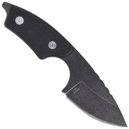 Herbertz CJH Neck Knife Black G10, Black Stonewashed 420 (55041)