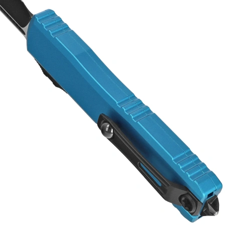 Microtech Ultratech Gen IV S/E Blue Aluminum, Black M390MK by Tony Marfione (11214-1BL)