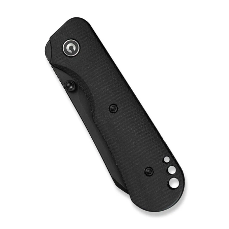 Civivi Crabby Knife Black Canvas Micarta, Black Stonewashed 14C28N by Ken Onion Jr. (C24055-3)