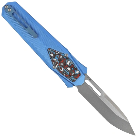Remette RT-Swordfish T Knife Blue Aluminum/Fat Carbon, Stonewashed S35VN (ZL103D8)