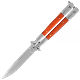 Nóż motylkowy Third Decor Habitat Balisong Palisander Wood/Stainless Steel, Satin 420 (K2095)