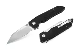 Nóż składany Bestech Barracuda Black G10, Stonewashed/Satin D2 (BG15A-1)