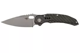 Nóż składany Bestech Exploit Grey Titanium/Carbon Fiber, Stonewashed CPM S35VN by Todd Knife and Tool (BT2005F)