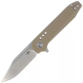 Nóż składany Bestech Syntax Beige G10, Stonewashed/Satin 154CM by Todd Knife and Tool (BG41B)