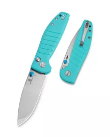 Nóż składany Bestechman Goodboy Jr. Light Blue G10, Satin/Stonewashed D2 by Keanu Alfaro (BMK10B)