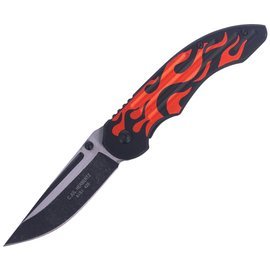 Nóż składany Herbertz Solingen Hit Black / Orange Aluminium, Stonewashed (576912)