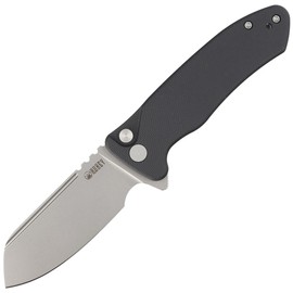 Nóż składany Kubey Knife Creon Black G10, Beadblasted AUS-10 (KU336E)