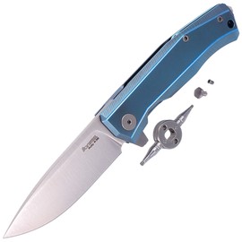 Nóż składany LionSteel Myto Blue Titanium, Satin M390 by Molletta (MT01 BL)