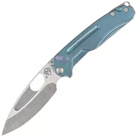 Nóż składany Medford Infraction Teal/Violet Multi-etch Titanium, Tumbled S45VN by Greg Medford