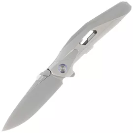 Nóż składany RikeKnife Shadow Clip Point Gray Titanium, Satin M390 (RK-Shadow-S-P)