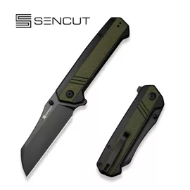 Nóż składany Sencut Draxor Green/Black G10, Black 9Cr18MoV (S24035-2)