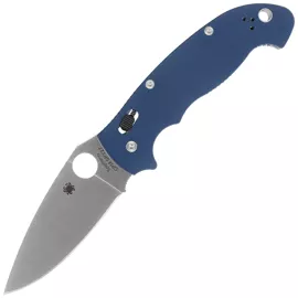 Nóż składany Spyderco Manix 2 XL Cobalt Blue, Satin CPM SPY27 by Eric Glesser (C95GPCBL2)