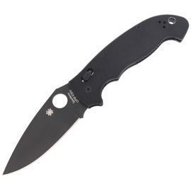 Nóż składany Spyderco Manix 2 XL G-10 Black / Black Blade Plain (C95GPBBK2)