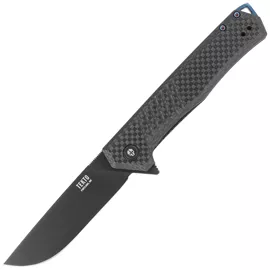 Nóż składany Tekto F1 Alpha Black/Blue Carbon Fiber, Black D2 (F1R_CFBK_D2BK1_A2)