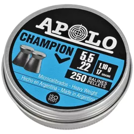 Śrut Apolo Champion 5.5 mm, 250 szt. 1.10g/17.0gr (19501)