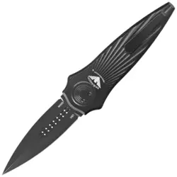 Nóż grawitacyjny Paragon Warlock Tapered StarBurst Black Aluminium, Cerakote Black CPM S35VN (WLOCX-TSB-B-DO-CB)