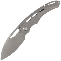 Nóż składany Bestech Fairchild Grey Titanium, Dark Beast Blast Stonewashed CPM S35VN by Kombou (BT2202B)