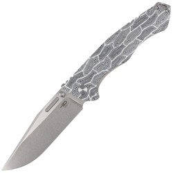 Nóż składany Bestech Keen II Black White G10/Titanium, Stonewashed/Satin CPM S35VN by Koens Craft (BT2301C)