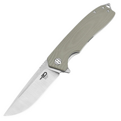 Nóż składany Bestech Lion Beige G10, Stonewashed/Satin D2 (BG01C)