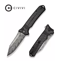 Nóż składany Civivi Neurohaptic Black G10/Carbon Fiber, Damascus (C23080-DS1)