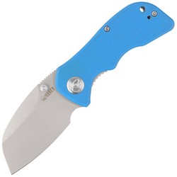 Nóż składany Kubey Karaji Blue G10, Bead Blasted D2 (KU180C)