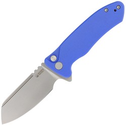 Nóż składany Kubey Knife Creon Blue G10, Beadblasted AUS-10 (KU336C)