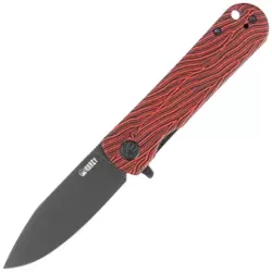 Nóż składany Kubey NEO Red / Black Damascus G10, Blackwashed AUS-10 by Keanu Alfaro (KU371F)