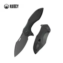 Nóż składany Kubey Nobel Black G10, Blackwashed 14C26N (KU236O)