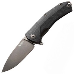 Nóż składany LionSteel KUR Black G10, Black Stonewashed Sleipner by Molletta (KUR BBK)