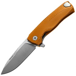 Nóż składany LionSteel ROK Orange Aluminium, Satin M390 by Molletta (ROK A OS)