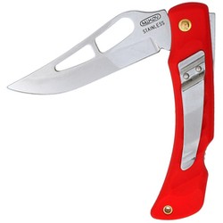 Nóż składany Mikov Crocodile Clip Point Red ABS, Mirror, Klips (243-NH-1/A CLIP/RED)