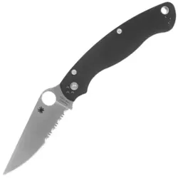 Nóż składany Spyderco Military 2 Black G10, Satin CPM S30V by Sal, Eric Glesser (C36GPS2)