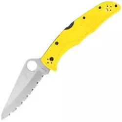 Nóż składany Spyderco Pacific Salt 2 FRN Yellow, Spyder H2 (C91SYL2)