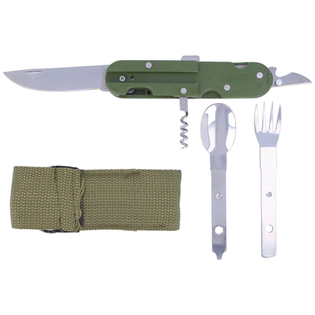 Niezbędnik Martinez Albainox Camping Multi-Tool Green ABS, Satin (11018)