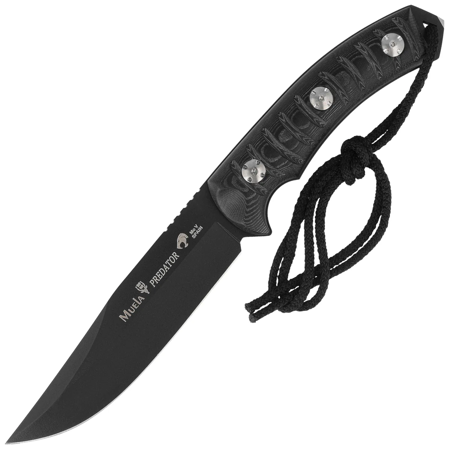 Nóż Muela Predator-14N Black Micarta, Black PTFE X50CrMoV15