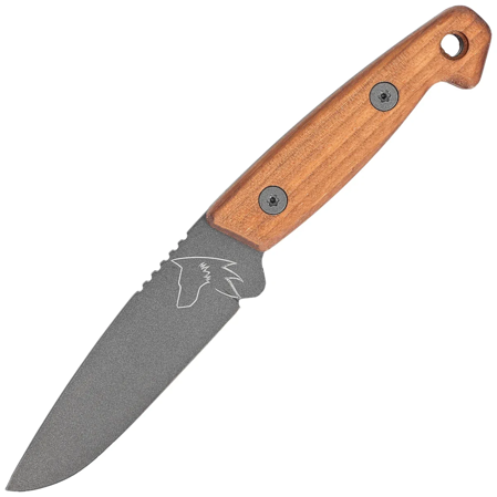 Nóż Turq Gear Wolf Drop Point Walnut Full Cubic HW Tungsten, Cerakote Tungsten Sleipner