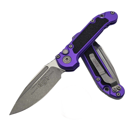 Nóż automatyczny Microtech LUDT S/E Gen III Purple Aluminium/3M, Apocalyptic M390MK by Tony Marfione (1135-10APPU)