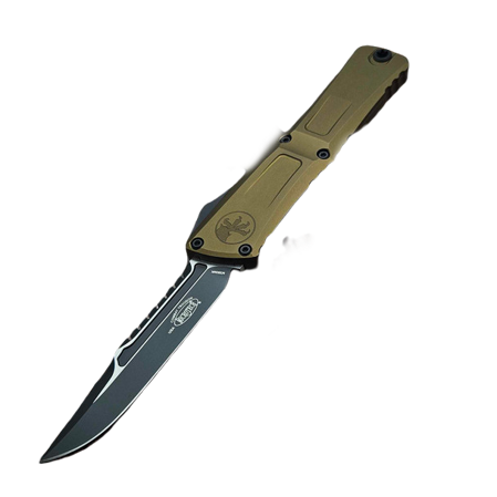 Nóż automatyczny OTF Microtech Combat Troodon Interceptor Gen III Signature OD Green Aluminium, Black M390MK by Tony Marfione (1217-10ODS)