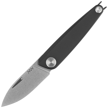 Nóż składany ANV Z050 BB Black Aluminium, Stonewashed Sleipner (ANVZ050-007)