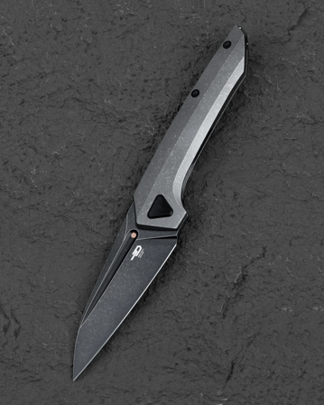 Nóż składany Bestech VK-Navi Dark Bead Blasted Titanium, Black Stonewashed MagnaCut by Vulpex Knives (BT2404D)