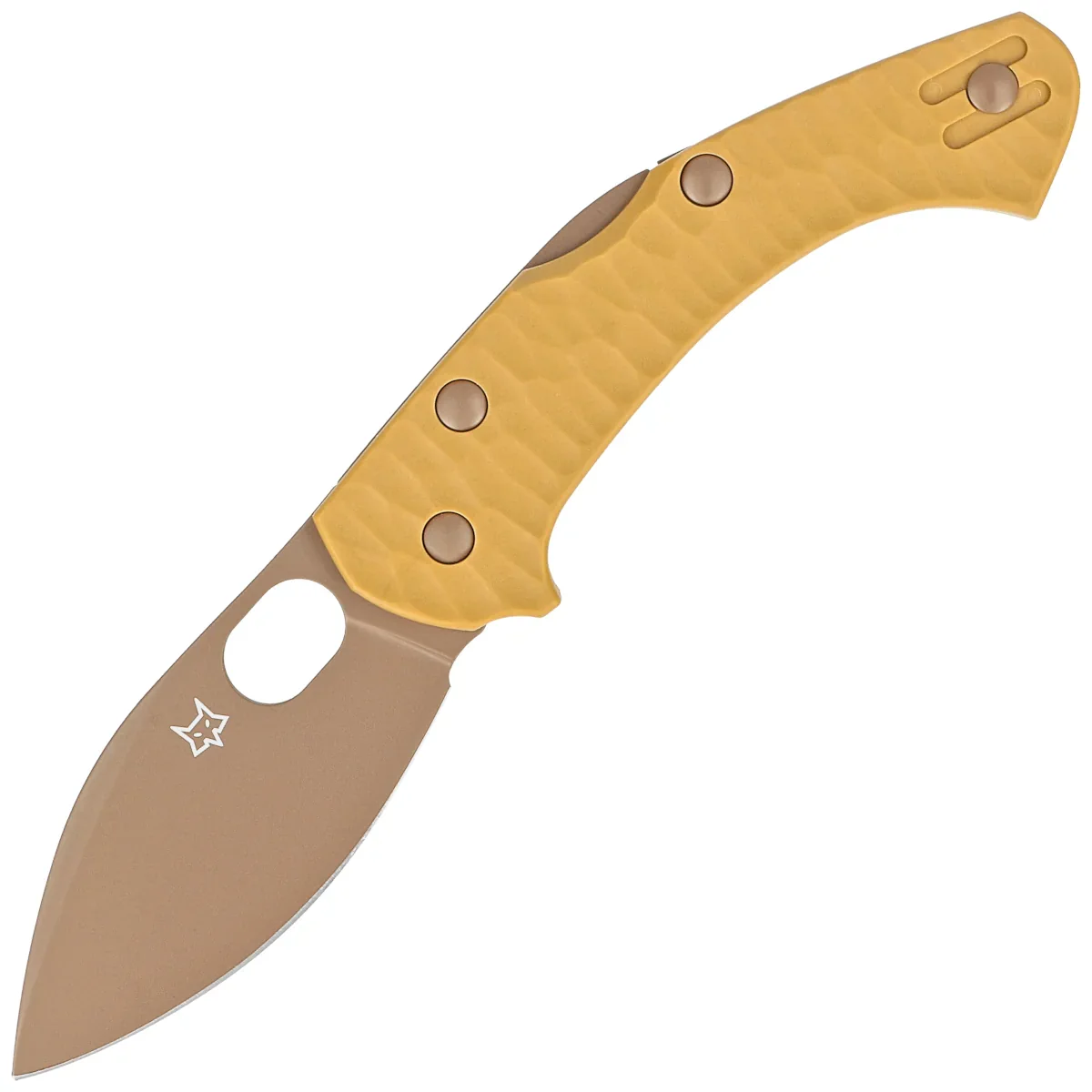 Nóż składany Fox Zero 2.0 Desert Warrior Coyote Tan FRN, Coyote Top Shield Becut by Jens Ansø (FX-311 CT)