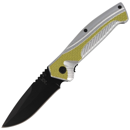 Nóż składany Herbertz Solingen Hit Green / Silver Aluminium, Black Blade (566311)