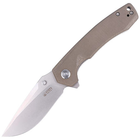 Nóż składany Kubey Calyce Tan G10, Bead Blasted D2 (KU901D)