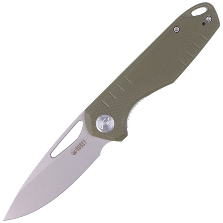 Nóż składany Kubey Doris Green G10, Satin Finish D2 (KU324D)