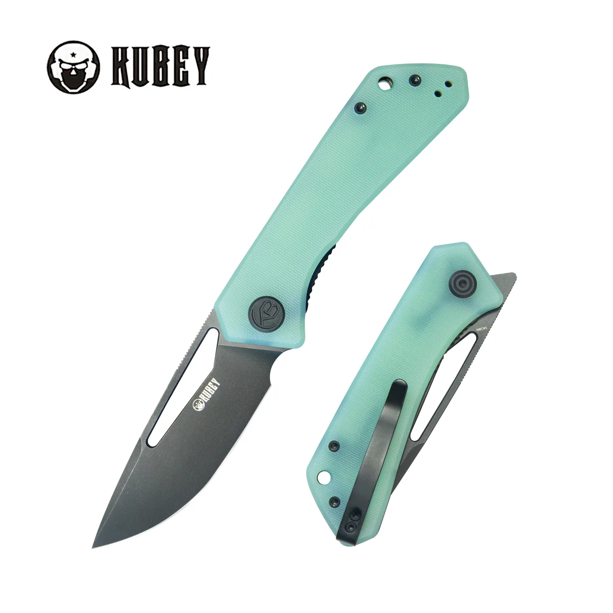 Nóż składany Kubey Thalia Jade G10, Blackwashed 14C28N (KU331N)