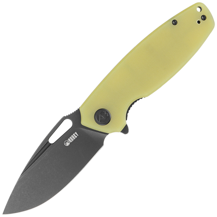 Nóż składany Kubey Tityus Translucent Yellow G10, Dark Stonewashed D2 (KU322G)