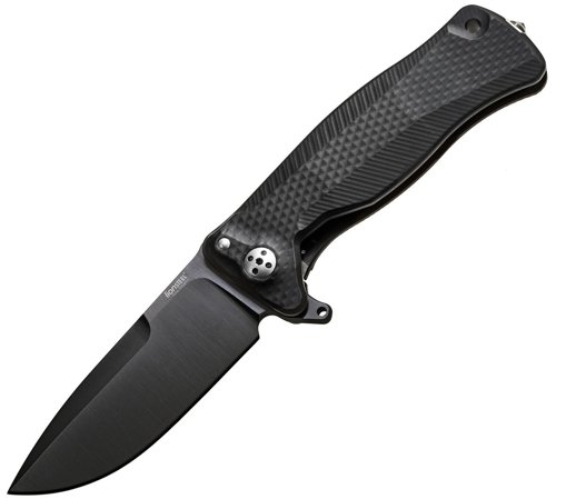 Nóż składany LionSteel SR11A Black Aluminum, Black Sleipner by Molletta (SR11A BB)