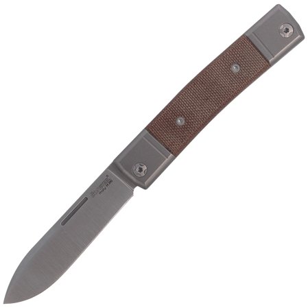 Nóż składany LionSteel bestMAN Natural Micarta, Drop Blade (BM2 CVN)